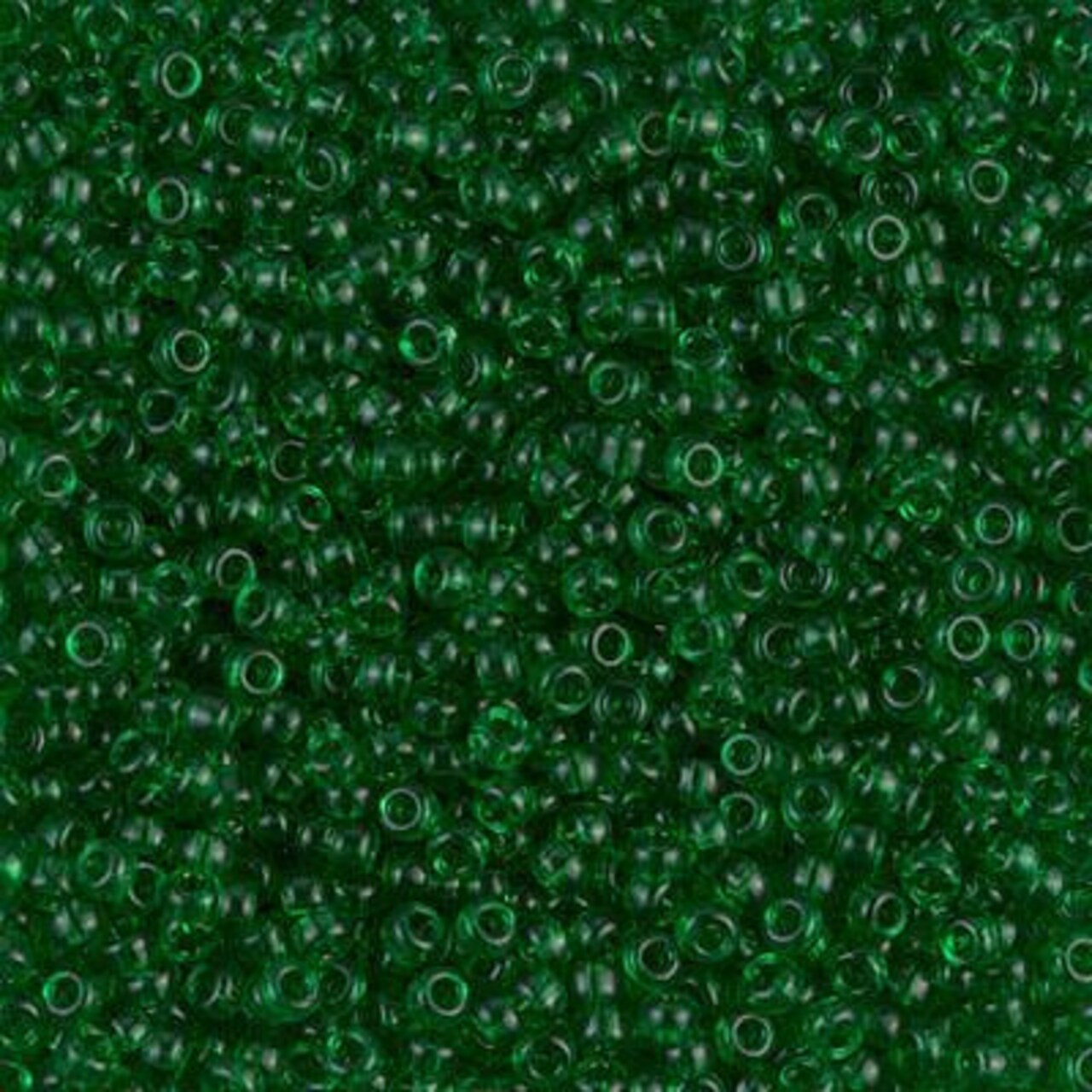 Miyuki 11 Round Seed Bead, 11-146, Transparent Green, 13 grams